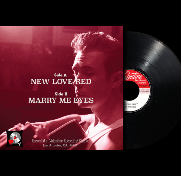 Cole Maxwell - New Love Red/Marry Me Eyes - 7" Single